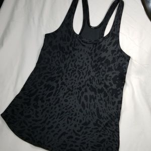 Lululemon black Cheetah print top